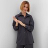 Костюм женский (рубашка, брюки) MINAKU: Home Collection, размер 50, графит