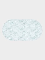 Коврик для ванной на присосках Доляна «Мрамор», 65×32 см, белый