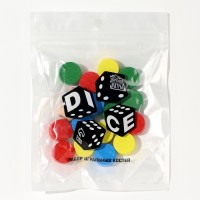 Фишки для настольных игр, 16 шт 2 × 1 см, 2 кубика 1.4 см