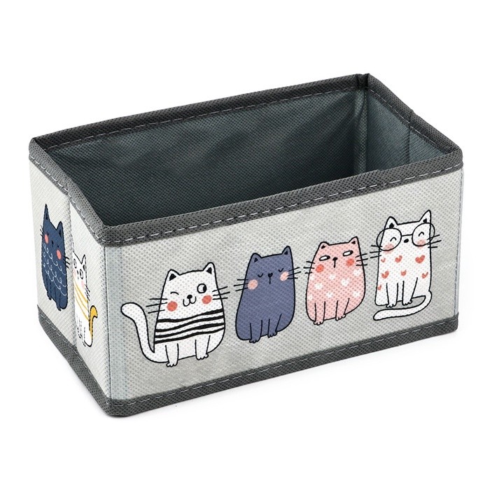 Органайзер для хранения, кофр для белья «Котятки», 10×18×10 см