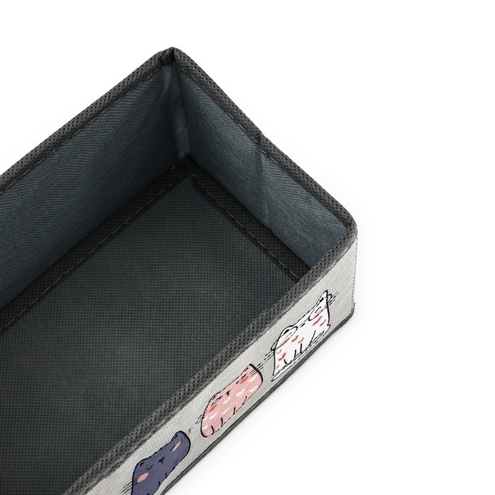 Органайзер для хранения, кофр для белья «Котятки», 10×18×10 см