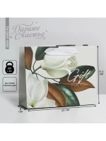 Пакет подарочный ламинированный, упаковка, «Подарок» 22×17.5×8 см