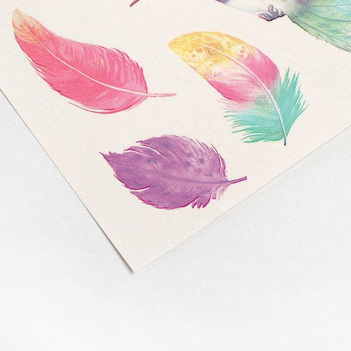 Наклейки‒тату Colibri, 14 × 21 см