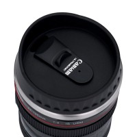 Термокружка, 300 мл, саморазмешивающая, Экземпляр "Объектив", 2 х AAA, черная