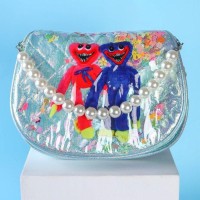 Сумка дет ХВ L-б/н, 17*4*14, отдел на молнии, рег ремень, голубой МИКС