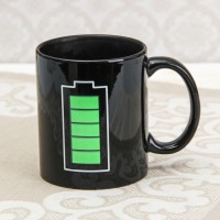 Кружка-хамелеон Доляна «Заряд энергии», 350 мл, цвет чёрный