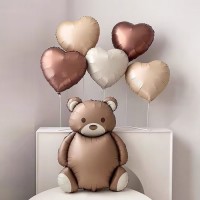 Воздушный шар фольгированный 35" «Милый мишка»