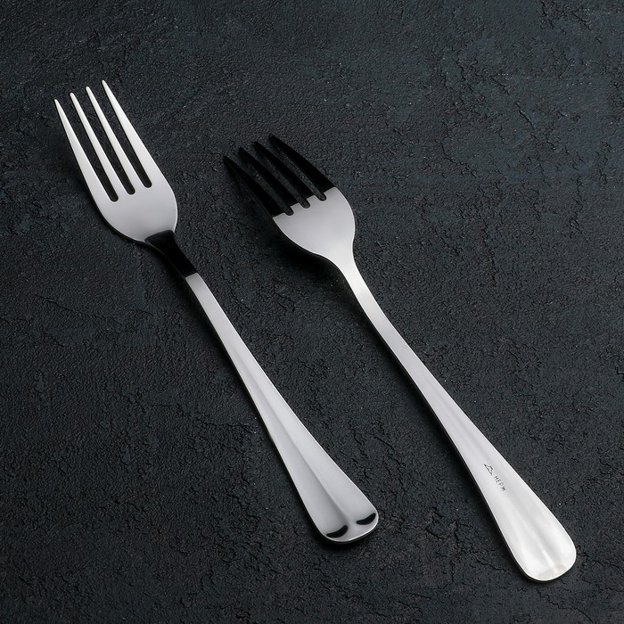 Вилка столовая «Уют», h=20 см, толщина 1,8 мм, (М36), цвет серебряный