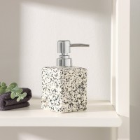 Дозатор для мыла Доляна «Гранит», 360 мл, белый