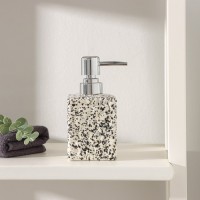 Дозатор для мыла Доляна «Гранит», 360 мл, белый