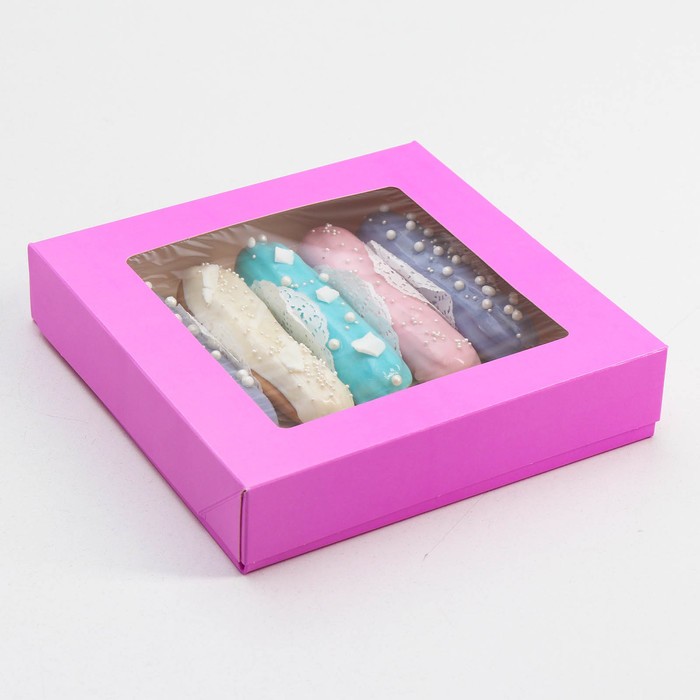 Контейнер на вынос, сиреневый, 20 х 20 х 4 см Контейнер на вынос, сиреневый, 20 х 20 х 4 см