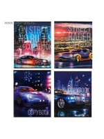 Тетрадь 48 листов в клетку, Calligrata Street racing, МИКС