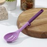 Ложка с прорезями Доляна «Мегара», 29×6,5×2,5 см, цвет фиолетовый