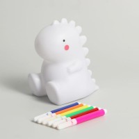 Раскрась светильник «Динозаврик», с фломастерами, набор для творчества