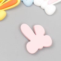 Декор для творчества пластик "Зайчьи уши с бантиком" МИКС 3,3х2,6 см