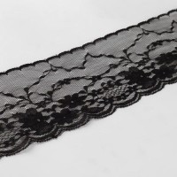 Кружево капроновое, 90 мм × 3 ± 0,5 м, цвет кипенно-белый