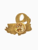 Значок «9 Мая. День победы», цветной в золоте