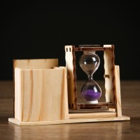 Песочные часы "Башня", сувенирные, с карандашницей, 10 х 13.5 см, микс