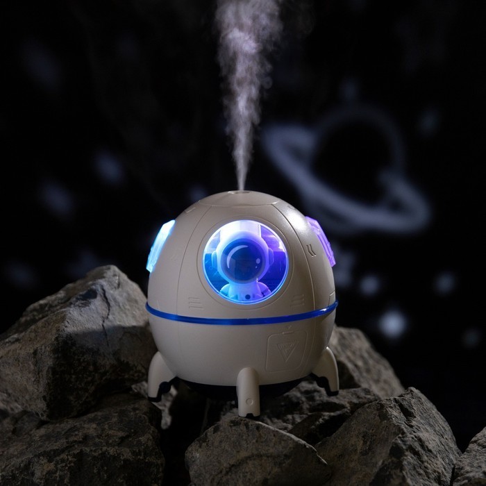 Увлажнитель воздуха Luazon HM-16 «Поехали!», 220 мл, USB Type-C, белый