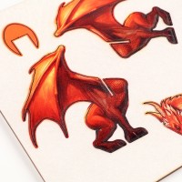 Деревянный конструктор. Сборная модель «Дракон огня»