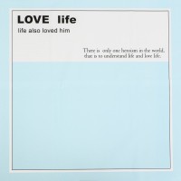 Пленка для цветов "Любовь..", 57 х 57 см, голубая