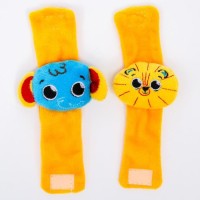 Погремушка - браслетик развивающая «Африка», набор 2 шт.