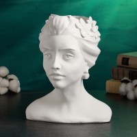 Кашпо - ваза "Клементина" 22х16х29см, белая