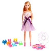 Кукла-модель «Брианна» в платье, с набором платьев, обуви и аксессуарами МИКС