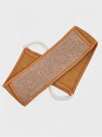 Мочалка-лента для тела Доляна, длинная, 70×10 см, конопляное волокно