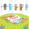 Подарочный набор «Пальчиковый театр. Зоопарк», сказка, 5 игрушек, 3+