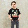 Футболка детская "Cool boy" Микки Маус, рост 122-128, черный
