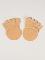 Полустельки с закрытыми пальцами, 12 см, пара, бежевые