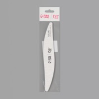 Пилка для ногтей, лепесток, 100/180 грит, 18 см, серая