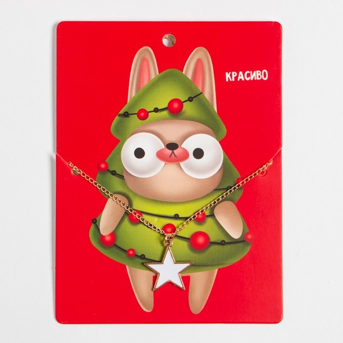 Новогодний подарочный набор "Подарок" варежки размер 19 и аксессуары  (4 предмета)