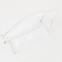 Косметичка на молнии, цвет красный/прозрачный