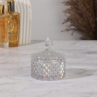 Органайзер для хранения, 1 секция, с крышкой, d=8.3×10.5 см, прозрачный