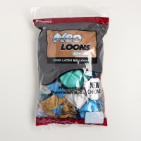 Шар латексный хром 12", набор 50 шт., цвет МИКС