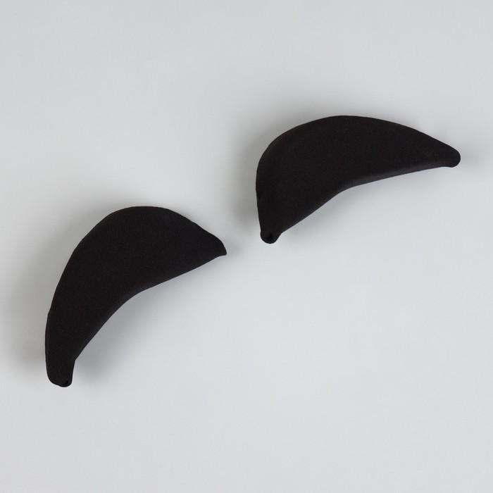 Вставки для уменьшения размера обуви, мягкие, пара, чёрные Вставки для уменьшения размера обуви, мягкие, пара, чёрные