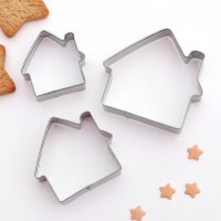 Набор форм для вырезания печенья «Дом», 3 шт