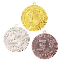 Медаль призовая «3 место» бронза 196, d=5 см, без ленты
