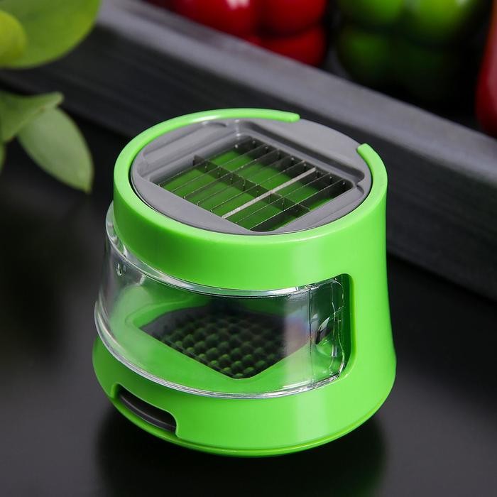 Приспособление для нарезки чеснока «Прино», 2 насадки, 7,5×7,5×6 см