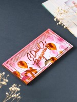 Купюрница подарочная, открытка «С Днём Рождения», шкатулка для денег, карточек, сертификатов, розовый