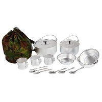 Набор походный в рюкзаке, 15 предметов, алюминиевые крышки