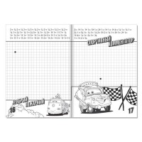 Графические диктанты, 24 стр., 17×24 см, Тачки