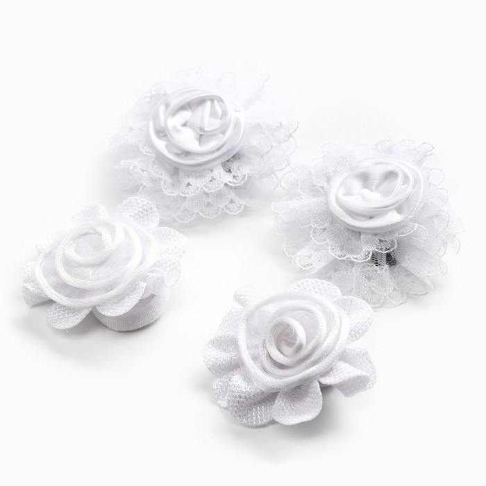 Бант для волос на резинке 2 шт., заколка зажим для волос 2 шт., набор, Коты аристократы