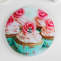 Подставка для торта вращающаяся Доляна «Маффин», d=32 см