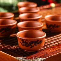 Набор для чайной церемонии «Дракон», 10 предметов: чайник 14×9,5×8,5 см, 8 чашек 5×3 см, чахай 150 мл