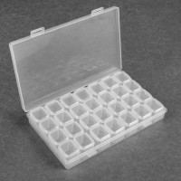 Контейнер для декора, 7 блоков, 4 ячейки, 17,5 × 10,5 × 2,7 см, цвет прозрачный