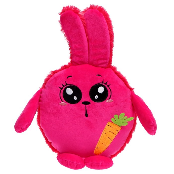 Мягкая игрушка "Зайчик Пупсик" фуксия, 20 см 060/20/132