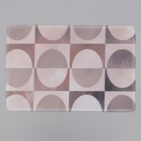 Коврик для дома Доляна «Сфера», 45×120 см, цвет бежевый